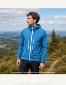 Ortovox 3L Hardshell Jacke (S-M Herren) atmungsaktiv blau